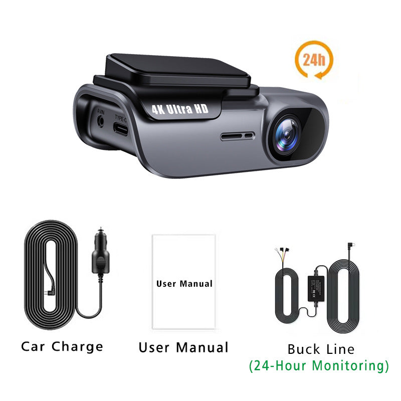4K Dashcam mit WLAN & Smartphone-Verbindung · Nachtsicht in HD · Zeitraffer · Einfache Installation