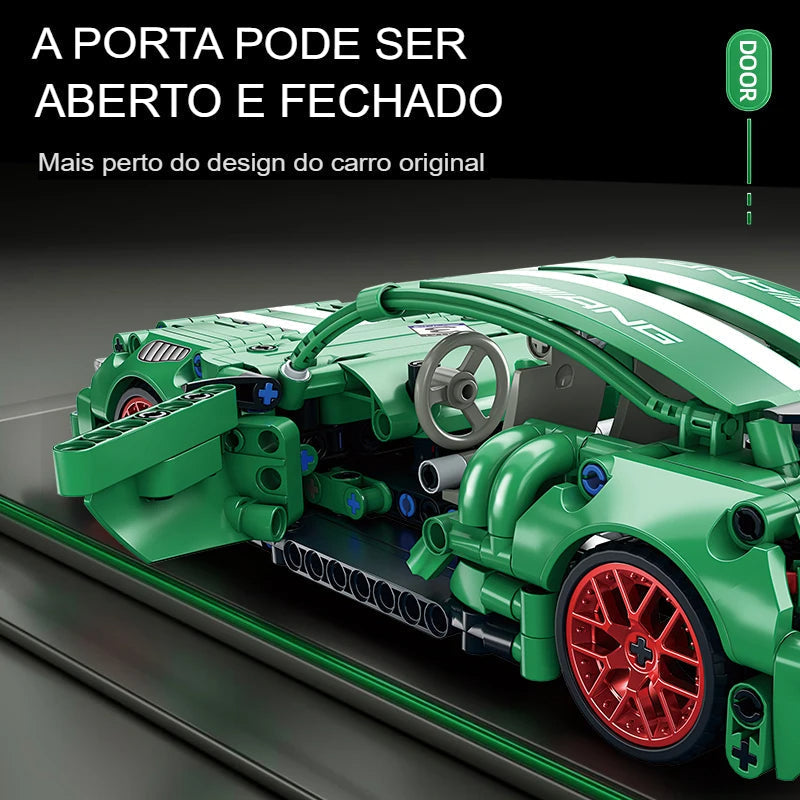 Pull-Back Racing Car Building Blocks - 456 Pieces - Limited Edition