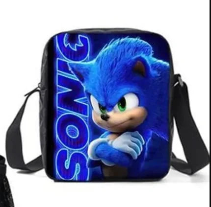 Sonic 3-Piece Set - Backpack + Pouch + Pencil Case