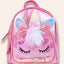 Cute Fluffy Sequined Unicorn Backpack