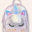 Cute Fluffy Sequined Unicorn Backpack