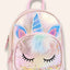 Cute Fluffy Sequined Unicorn Backpack