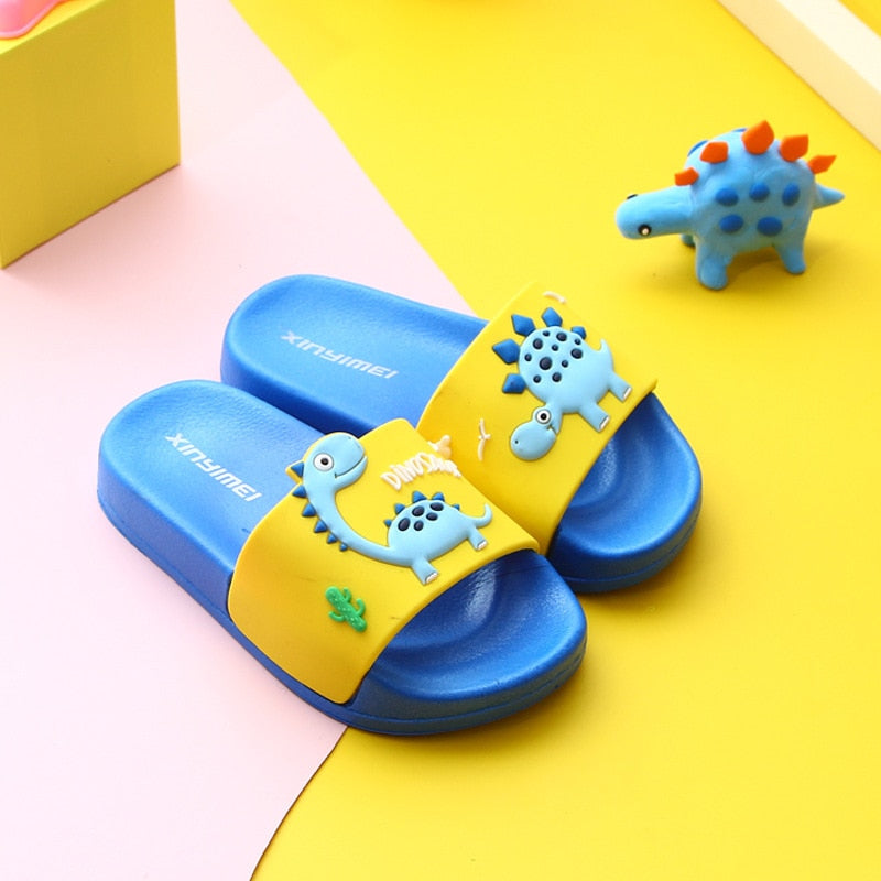 Cute Dino Children's Slippers