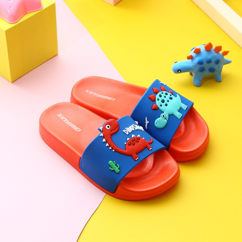 Cute Dino Children's Slippers