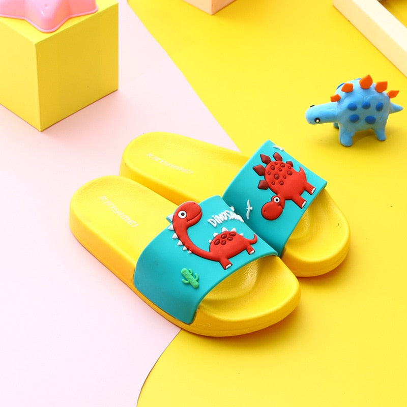 Cute Dino Children's Slippers