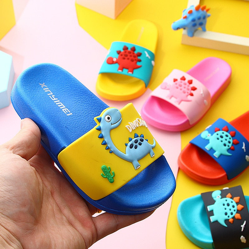 Cute Dino Children's Slippers