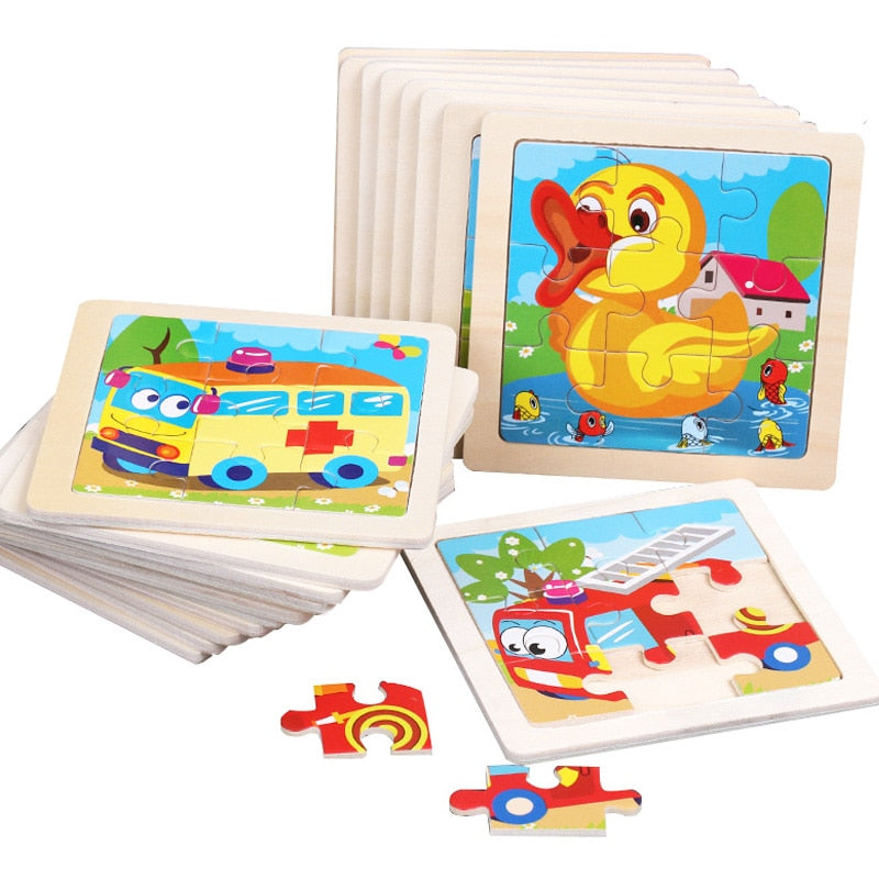 Montessori Wooden Puzzle - Buy 1 Get 3 Free