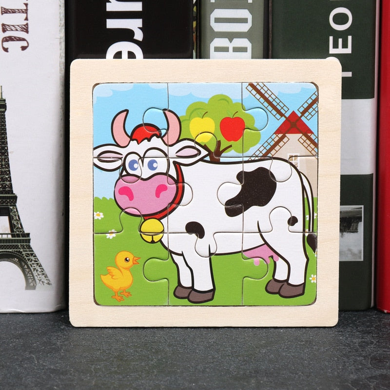 Montessori Wooden Puzzle - Buy 1 Get 3 Free