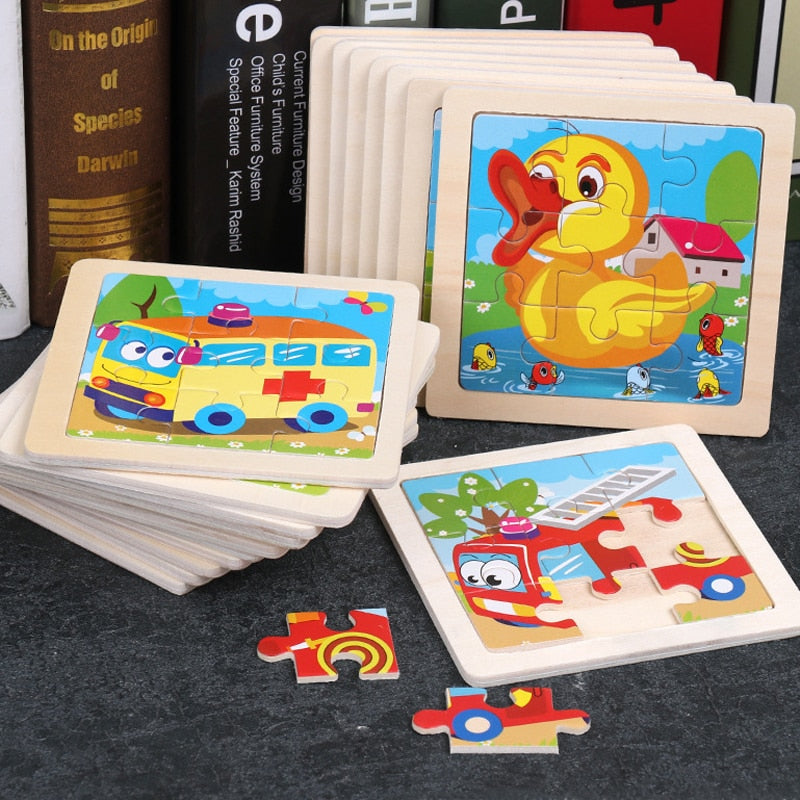 Montessori Wooden Puzzle - Buy 1 Get 3 Free