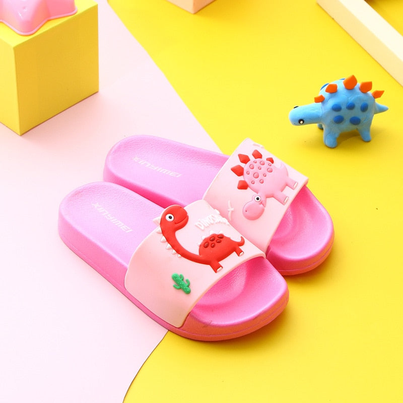 Cute Dino Children's Slippers