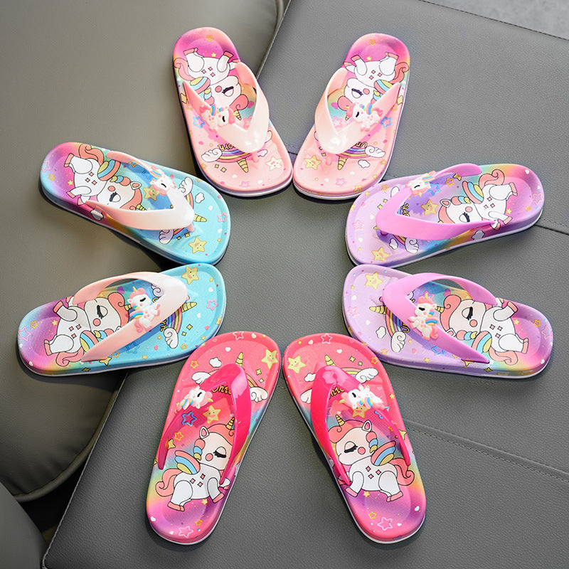 Limited Edition Unicorn Flip-Flop Children's Slippers
