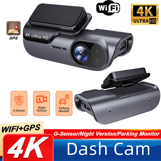 4K Dashcam mit WLAN & Smartphone-Verbindung · Nachtsicht in HD · Zeitraffer · Einfache Installation