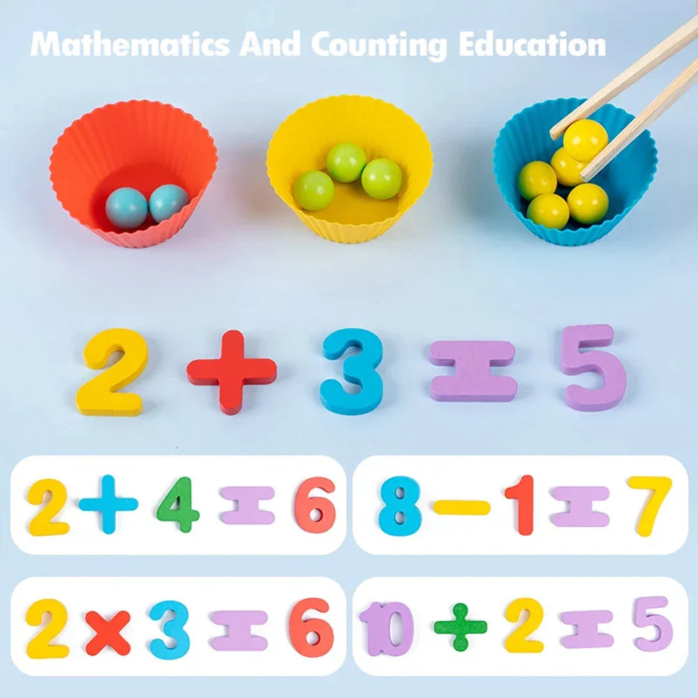 Joynibaby-Montessori Math Counting and Sorting Toy Game