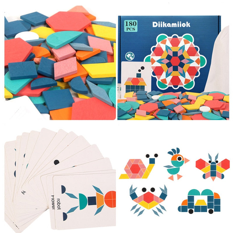 3D Wooden Puzzle - Replicate the Card