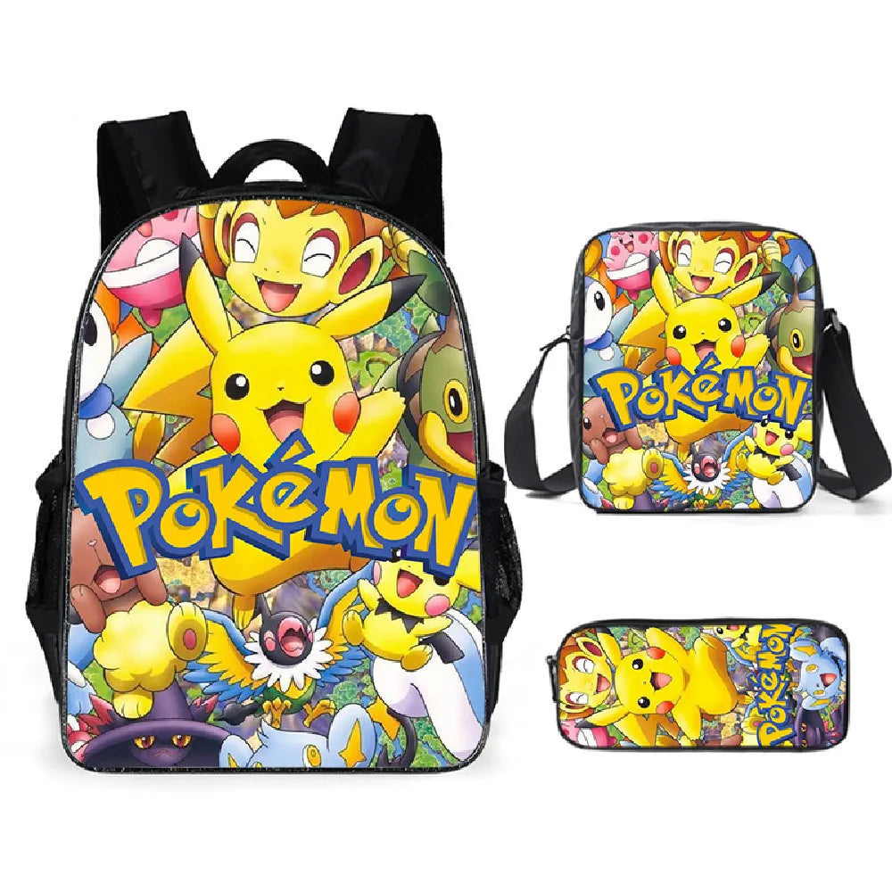 Pokémon 3-Piece School Set - Backpack + Pouch + Pencil Case
