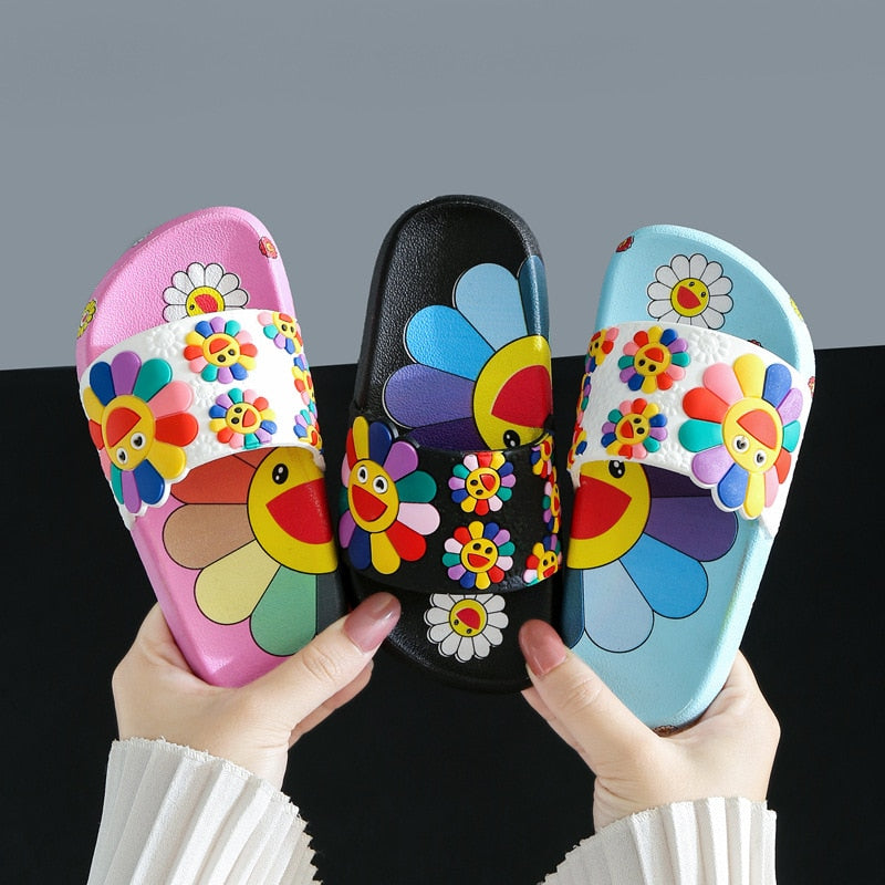 Floral Children's Slippers