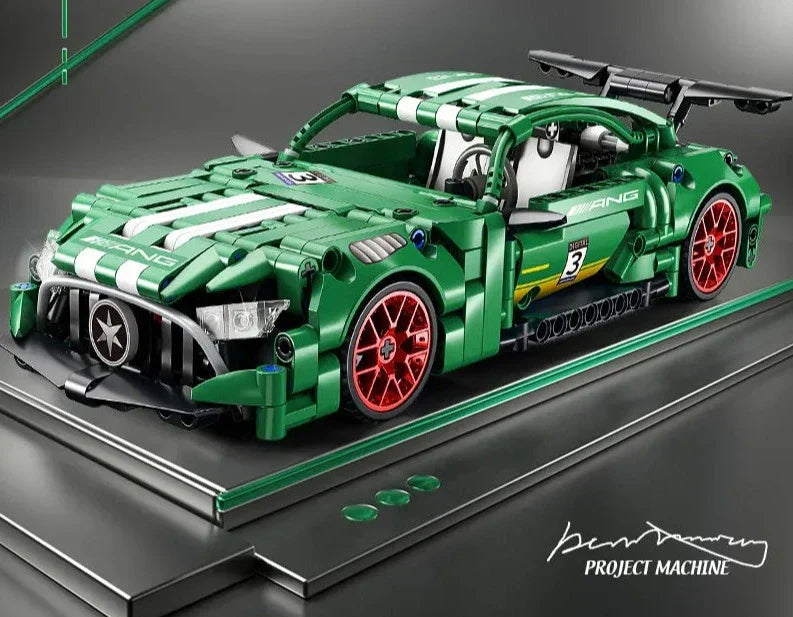 Pull-Back Racing Car Building Blocks - 456 Pieces - Limited Edition