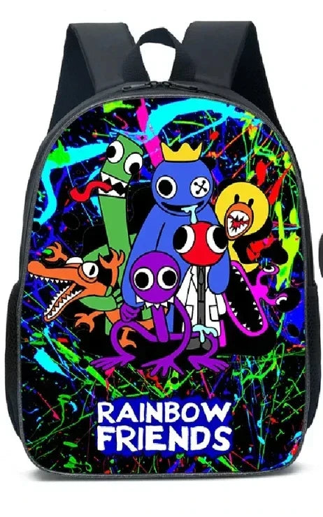Rainbow Friends 3-Piece School Set - Backpack + Pouch + Pencil Case