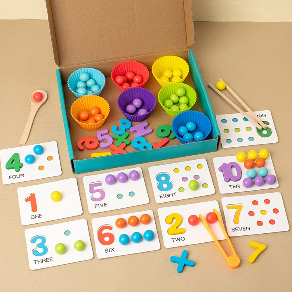 Joynibaby-Montessori Math Counting and Sorting Toy Game