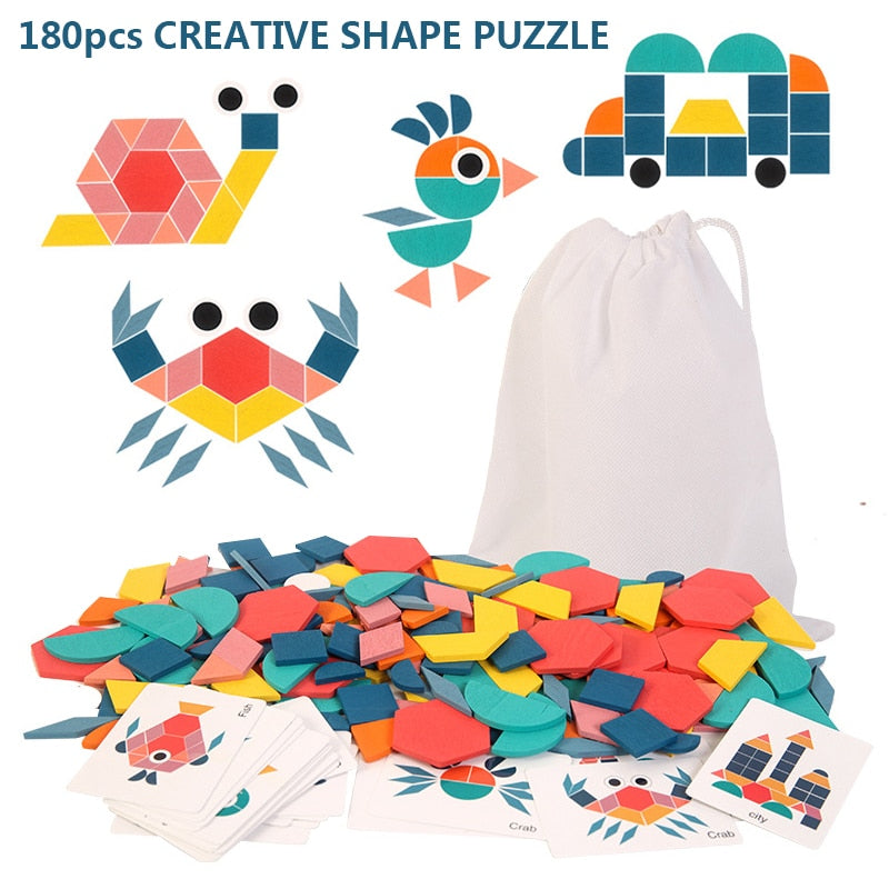 3D Wooden Puzzle - Replicate the Card