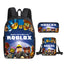 Roblox 3-Piece School Set - Backpack + Pouch + Pencil Case