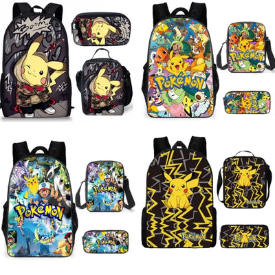 Pokémon 3-Piece School Set - Backpack + Pouch + Pencil Case