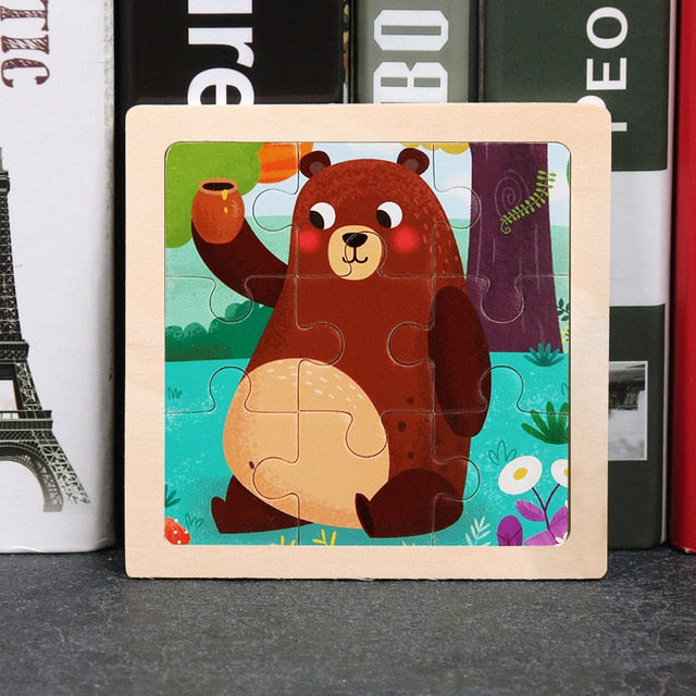 Montessori Wooden Puzzle - Buy 1 Get 3 Free