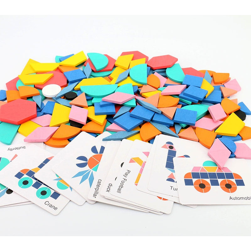 3D Wooden Puzzle - Replicate the Card