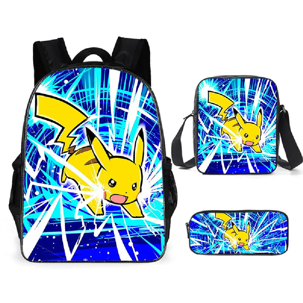 Pokémon 3-Piece School Set - Backpack + Pouch + Pencil Case