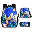 Sonic 3-Piece Set - Backpack + Pouch + Pencil Case