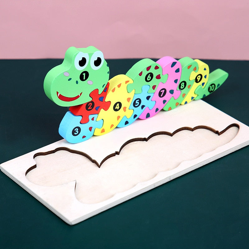 3D Wooden Puzzle - Animal World