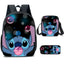 Lilo & Stitch 3-Piece Set - Backpack + Pouch + Pencil Case