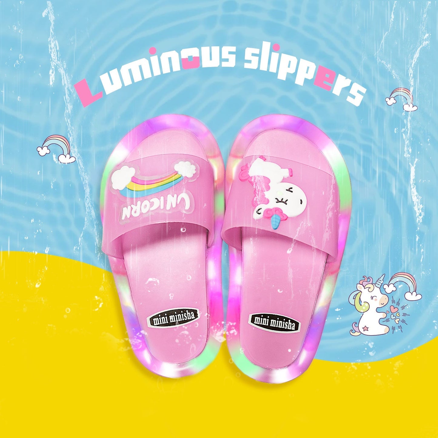 Unicorn Light-Up Slippers