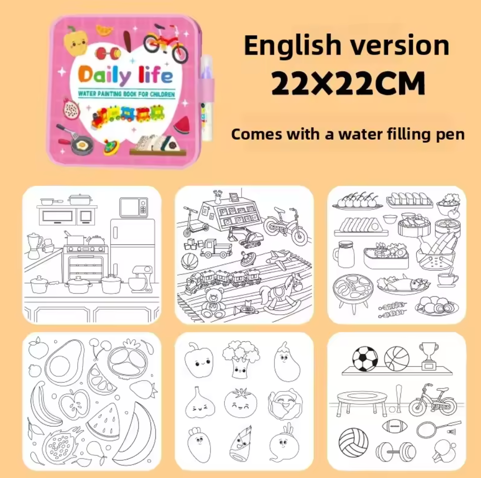 Reusable Kids Magic Water Book - Joynibaby