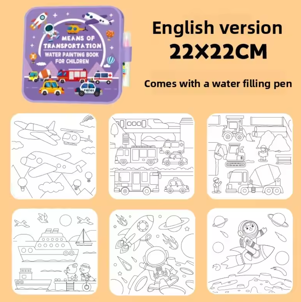 Reusable Kids Magic Water Book - Joynibaby