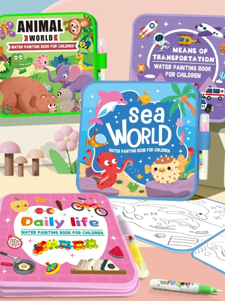 Reusable Kids Magic Water Book - Joynibaby