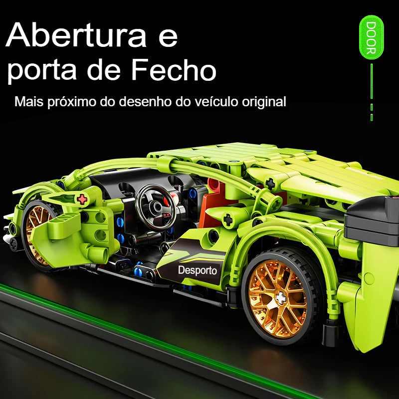 Lamborghini Racing Car Building Blocks - 455 Pieces - Limited Edition