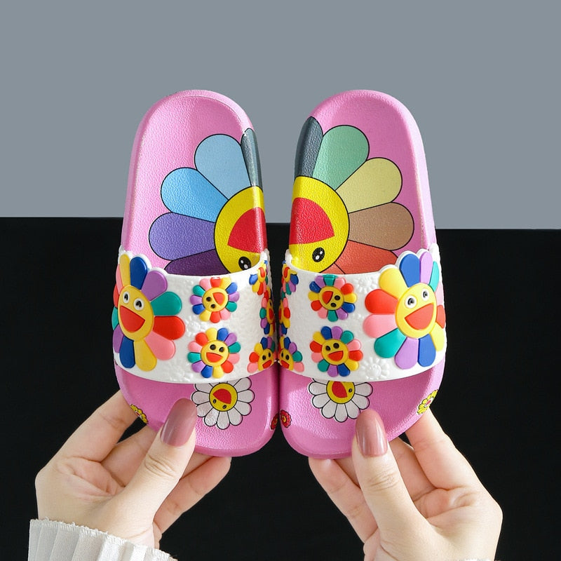 Floral Children's Slippers