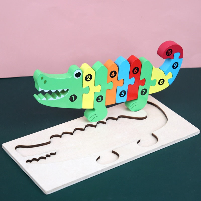 3D Wooden Puzzle - Animal World