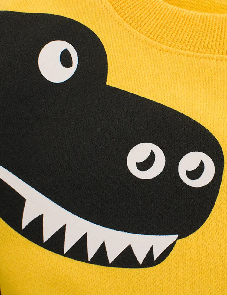 Cartoon Dinosaur Printed Sweatshirt