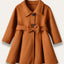 Elegant Bow Mid-length Coat