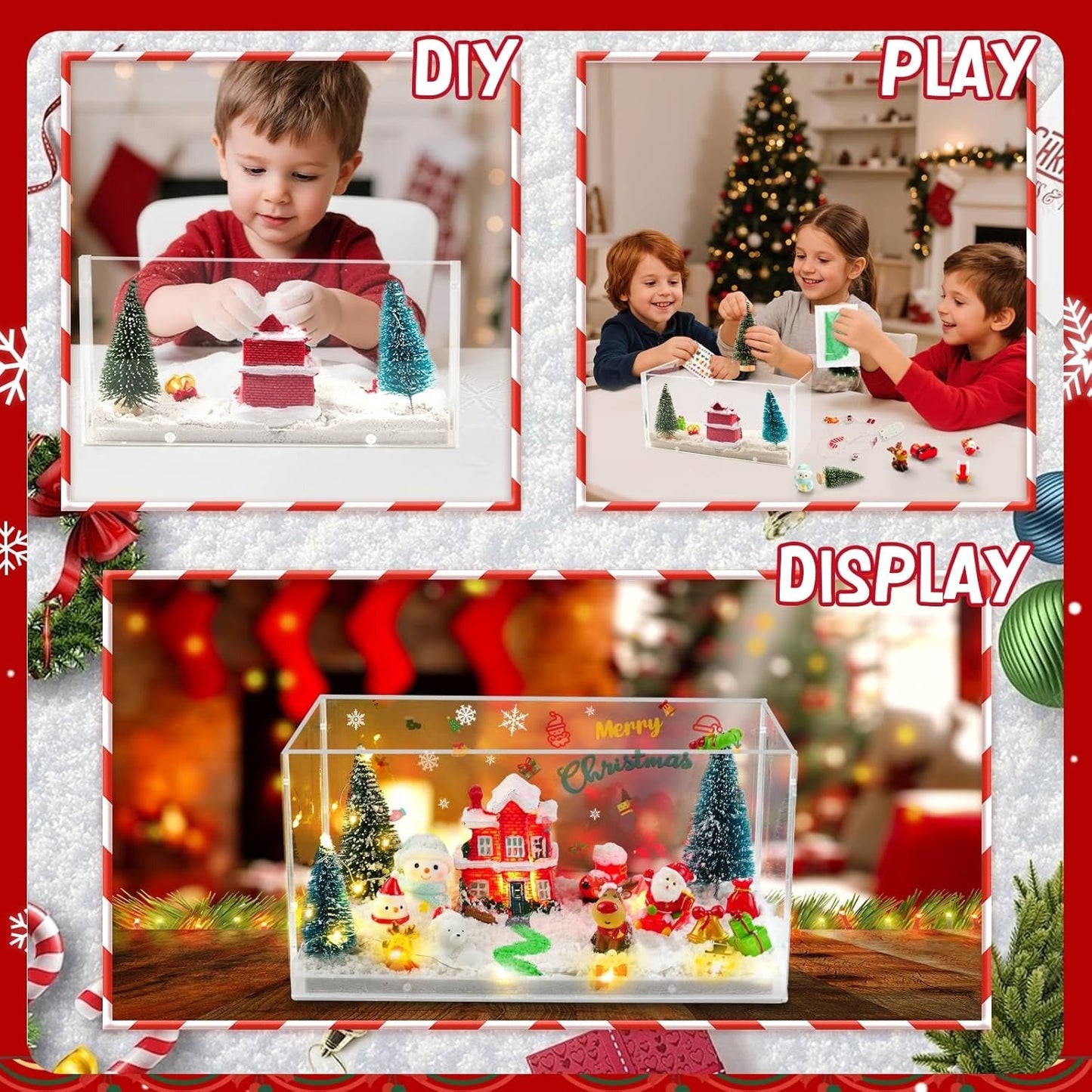 DIY Christmas Miniature Landscape Magic Box