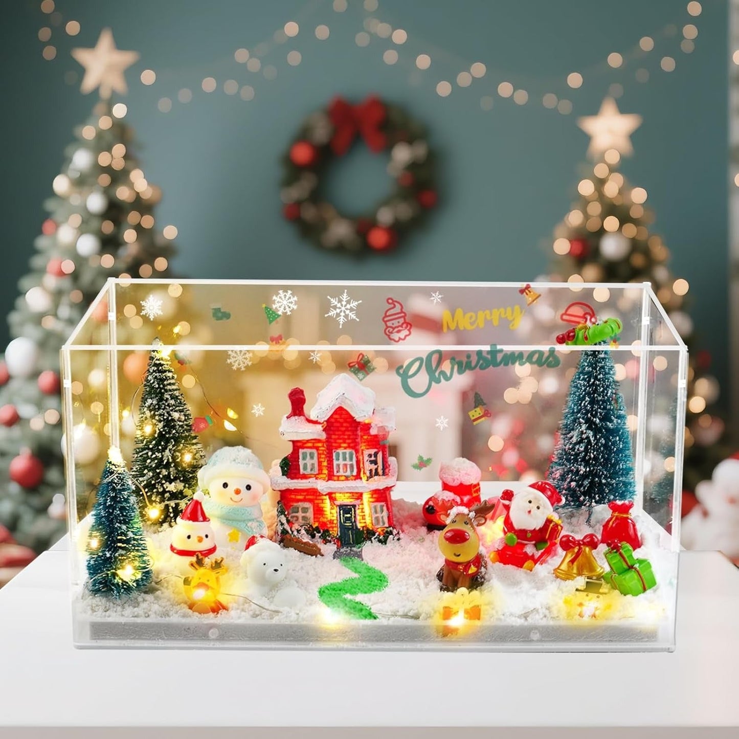 DIY Christmas Miniature Landscape Magic Box
